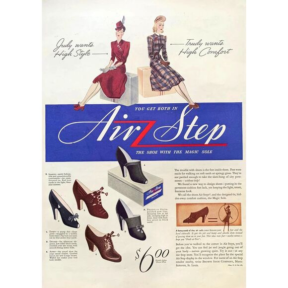 Vtg. 40s AirStep Snakeprint Spectator Cuban Heel Mid Height Pumps, Sz. 6 / 6.5 - Picture 5 of 14